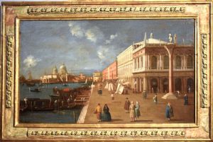 Venedig, Markusplatz und die Säule des Heiligen Theodor VERKAUFT